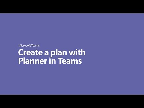 How to create a plan with Planner in Microsoft Teams