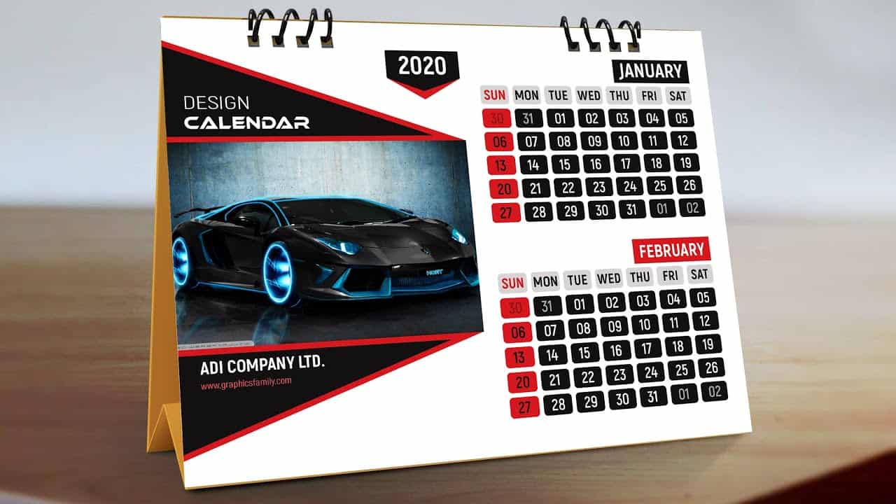 Adobe Photoshop Tutorial - Professional Calendar Design Template