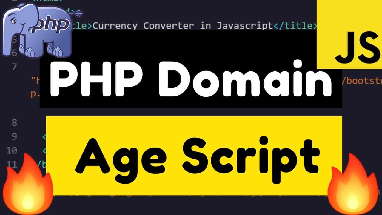 Build a Domain Age Checker SEO Tool in HTML5 Javascript and PHP 7 Full Web App Tutorial 2020