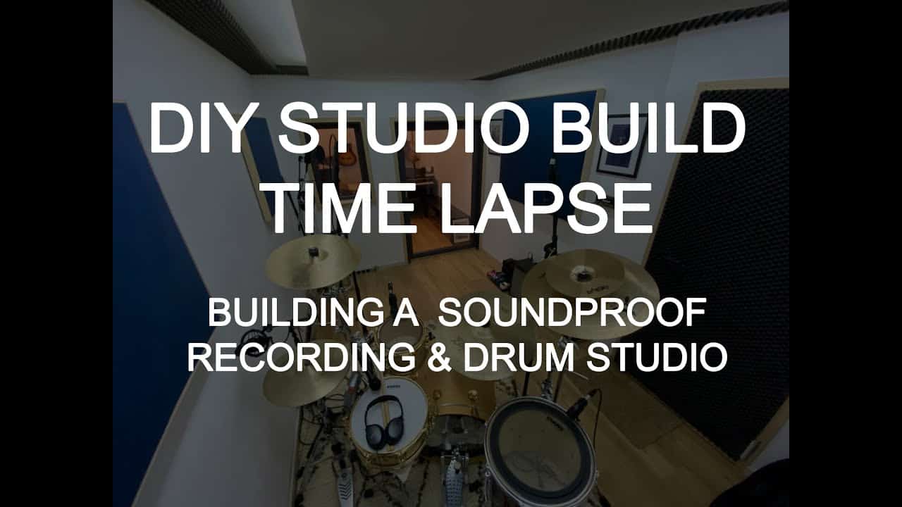 DIY Soundproof Studio Time Lapse - How to build your own room-within-a-room recording studio