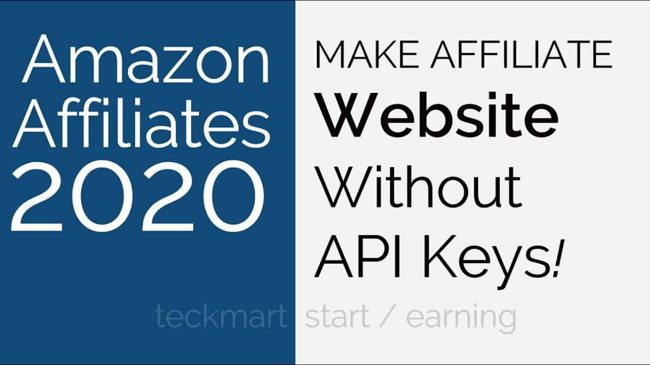 How To Make Amazon Affiliate Website Without Api Key Hindi