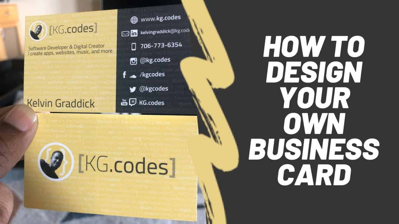 How to design your own business card | clean and modern | using GIMP