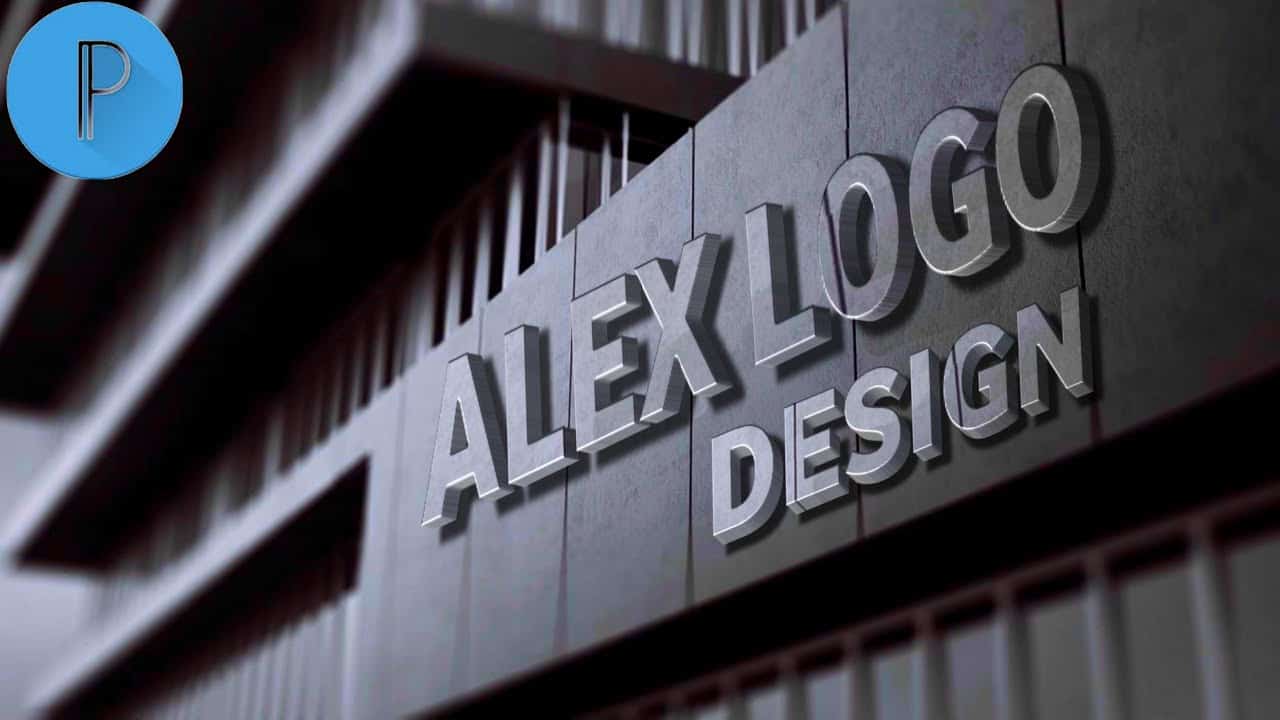 How to make 3D Mock up logo with pixellab by Alex graphics in 2020