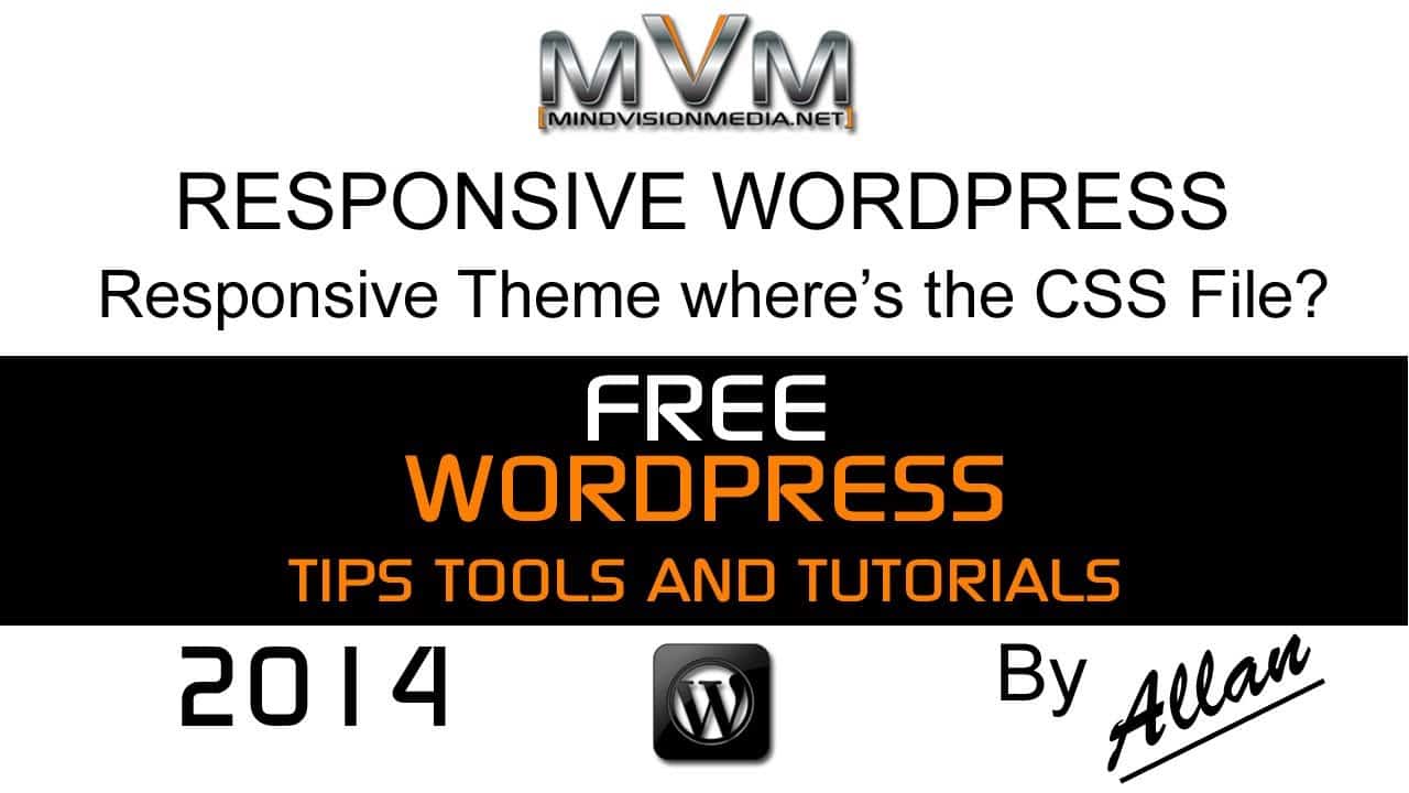 WordPress Responsive Theme - Wheres the CSS File?