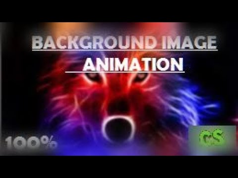 How to animate background image with HTML and CSS 100%