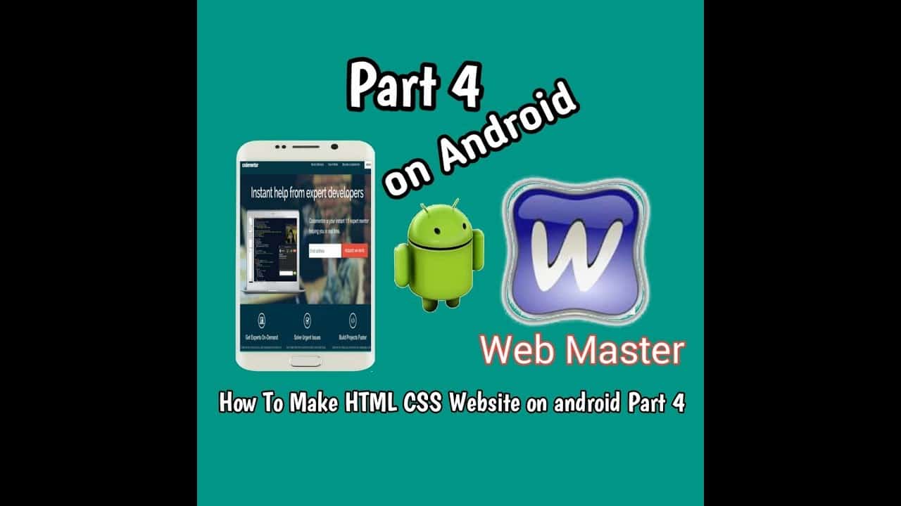 [How To make HTML CSS website on android part 4] Preview web page in Browser on android