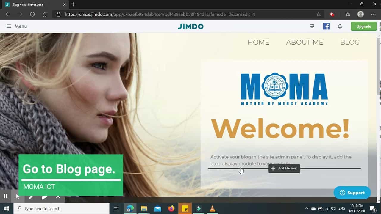 Creating your own website using Jimdo