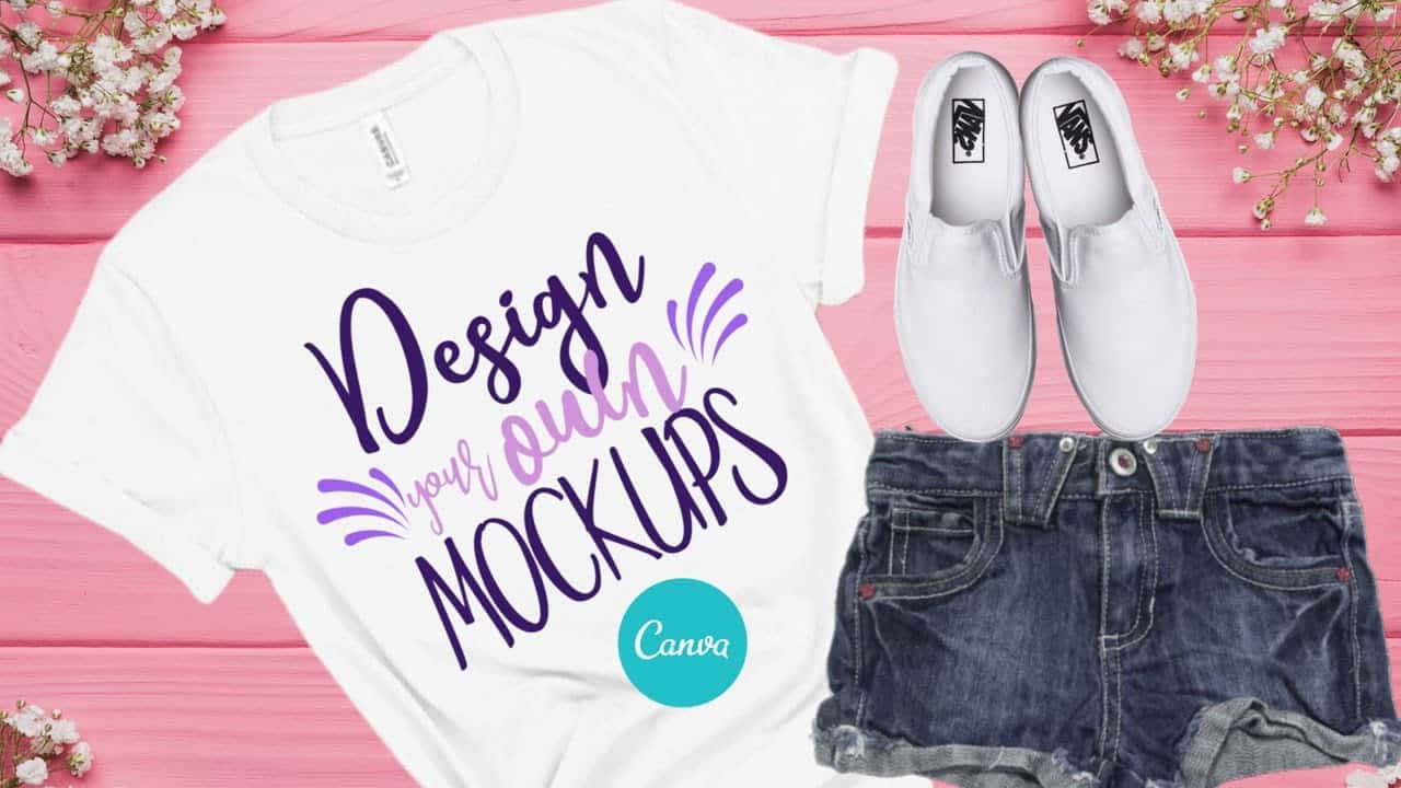 Design Your Own Mock-ups with Canva | Create Your Own T-shirt and Tumbler Mock-up with free app.
