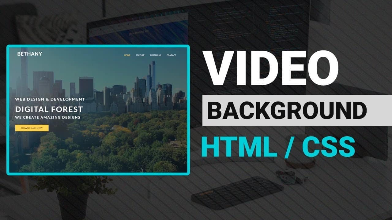 Video Background to Website HTML & CSS Tutorial