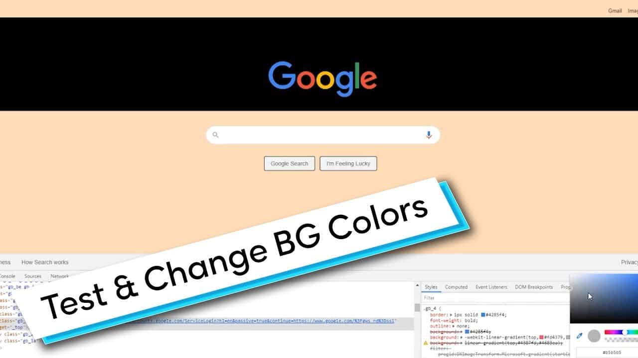 CSS Tip: How To Test & Change Background Colors