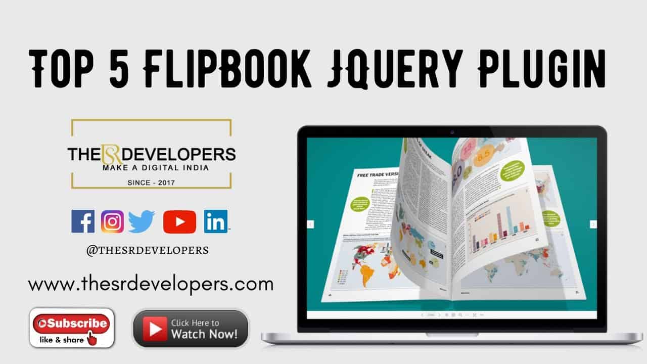 Top 5 FlipBook JQuery Plugin #thesrdevelopers #webdesign #plugin #JQuery #flipbook #top5 #css