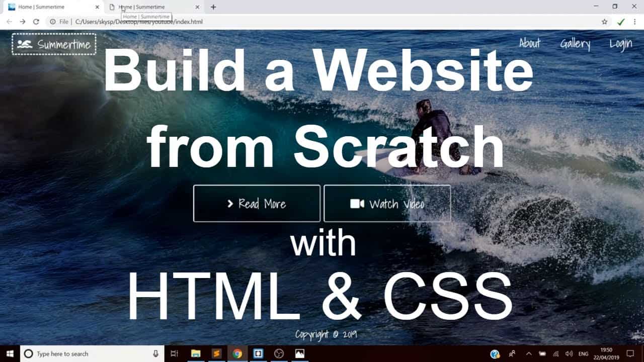 Do It Yourself – Tutorials – Build a Website from Scratch with