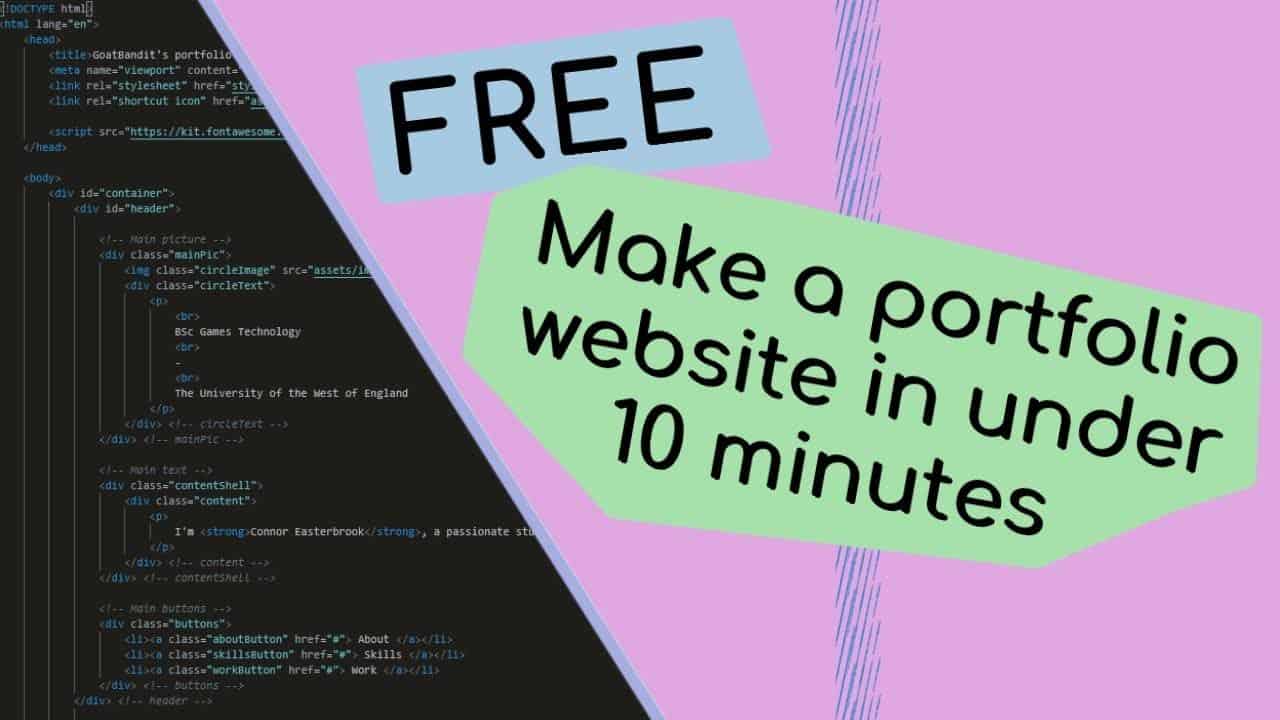 Create a Free Portfolio Website in Under 10 Minutes