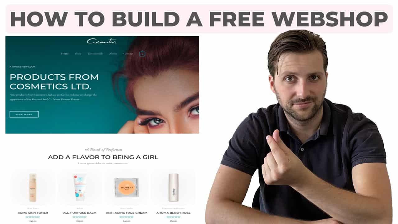 How To Build A Free Online Cosmetics Store (2020) | [eCommerce For Beginners]