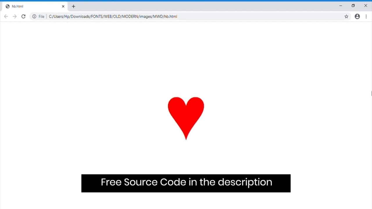 Heart Beat Animation using HTML, CSS only(with free source code)