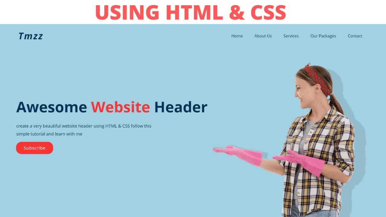 How to make a beautiful website using HTML and CSS step by step tutorial