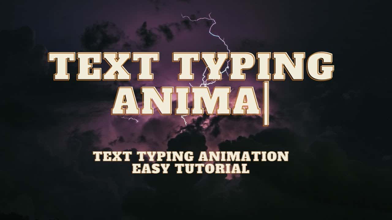 Auto Text Typing Animation Effect Using HTML CSS And JavaScript | Auto Typing Text Animation CSS