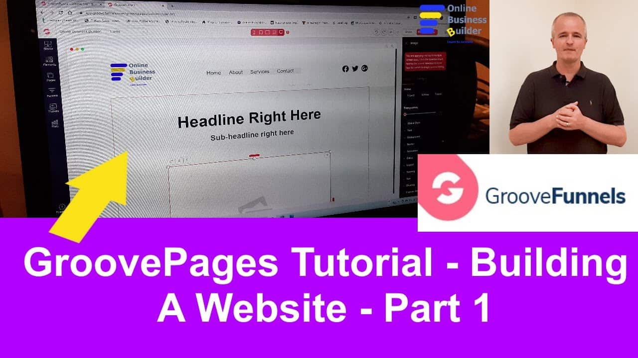 GroovePages Tutorial Part 1: How to build a free website using GroovePages. Make Money Online