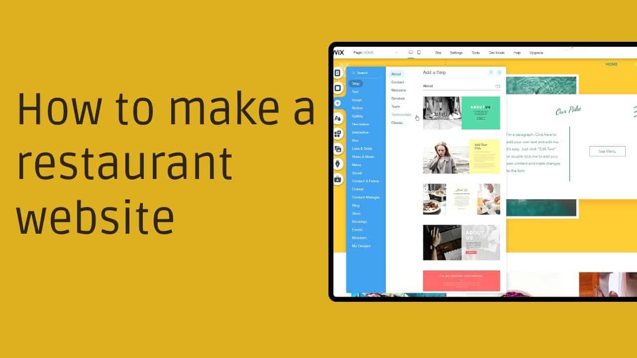 How to make a restaurant website - 2021 Tutorial