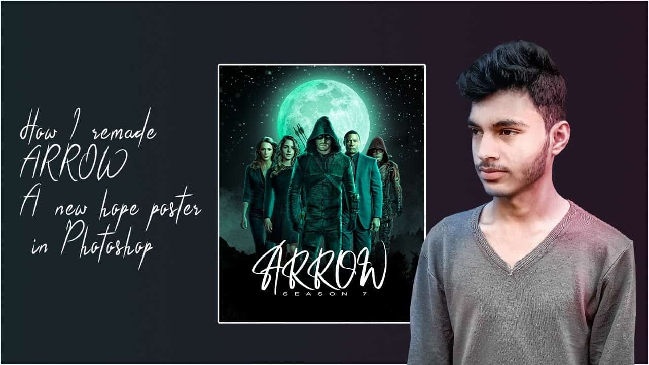 I am creating a ARROW poster I adobe photoshop I editing tutorial |Tabassum Tutorials