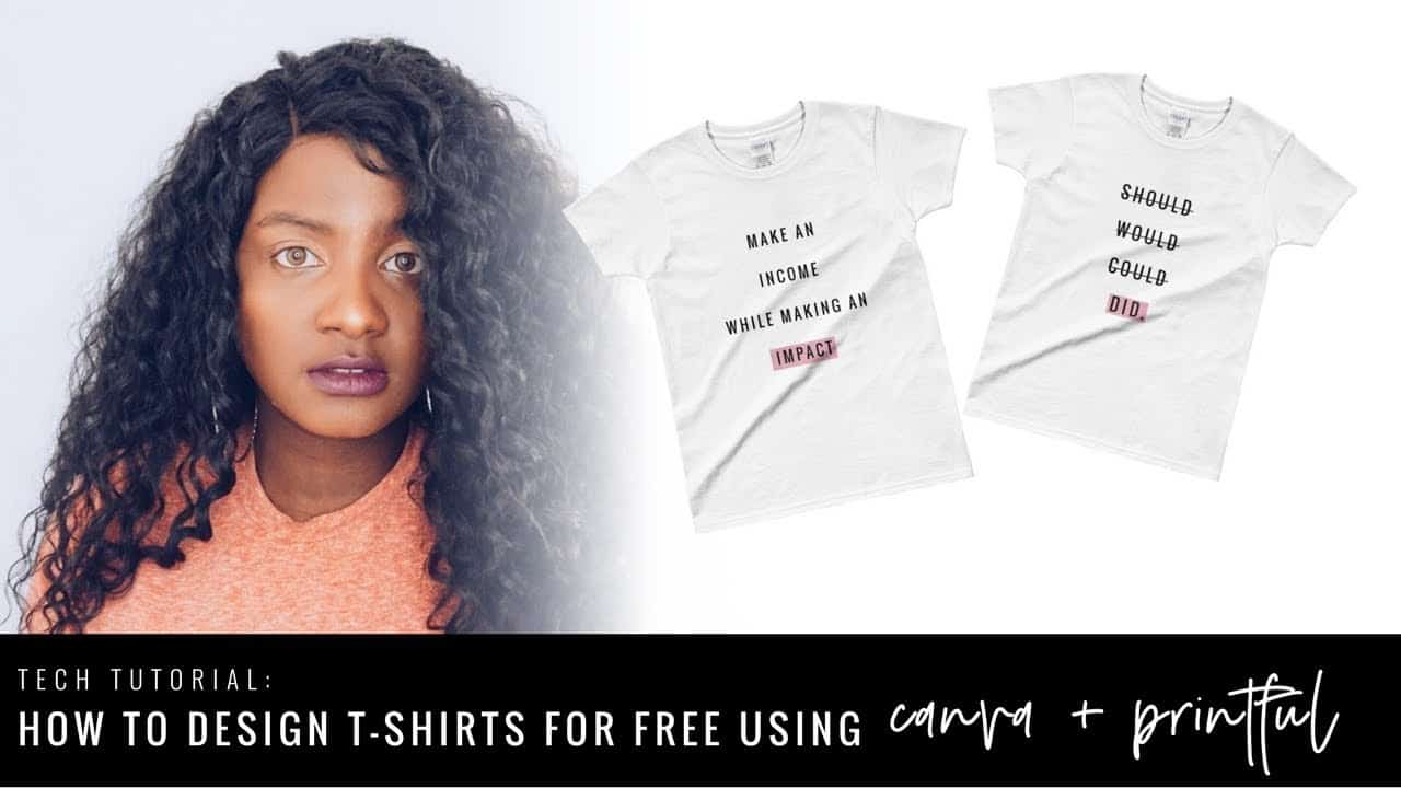 Tutorial: How To Design T-Shirts Using Canva & Printful