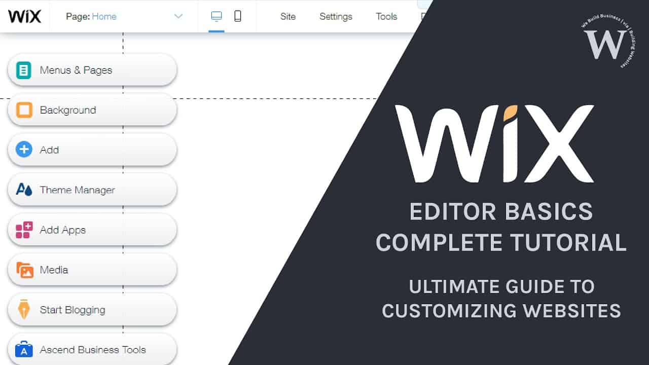 Wix Tutorial for Beginners - Wix Editor Basics - Create Professional Website