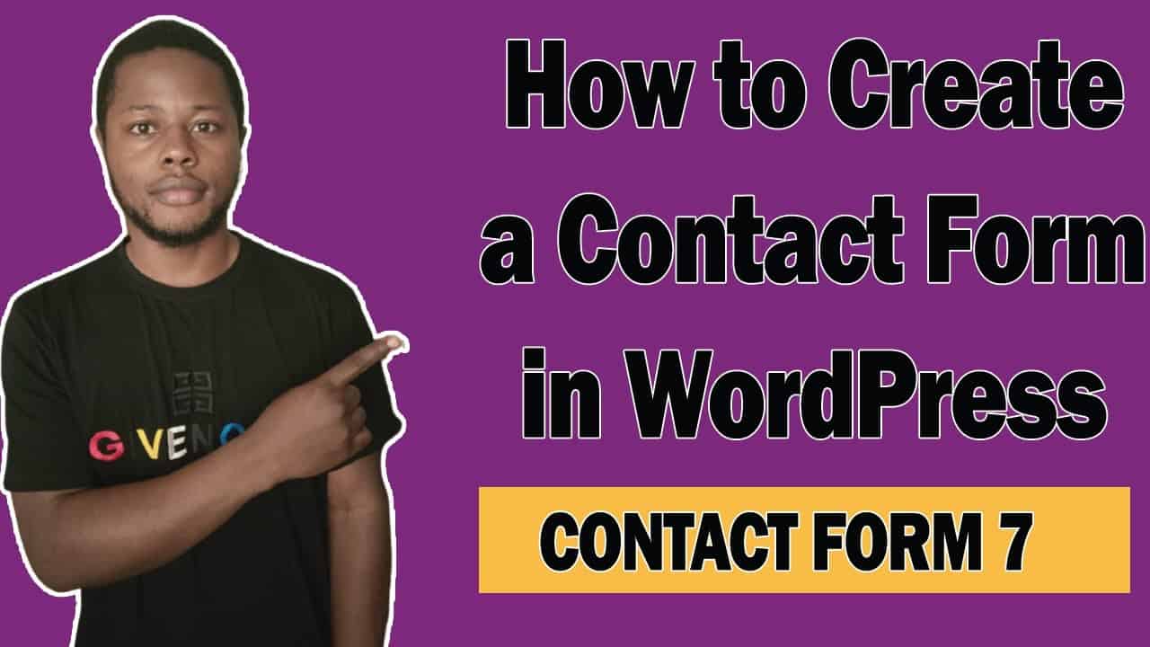 CONTACT FORM 7|| How to Create a Contact Form in WordPress