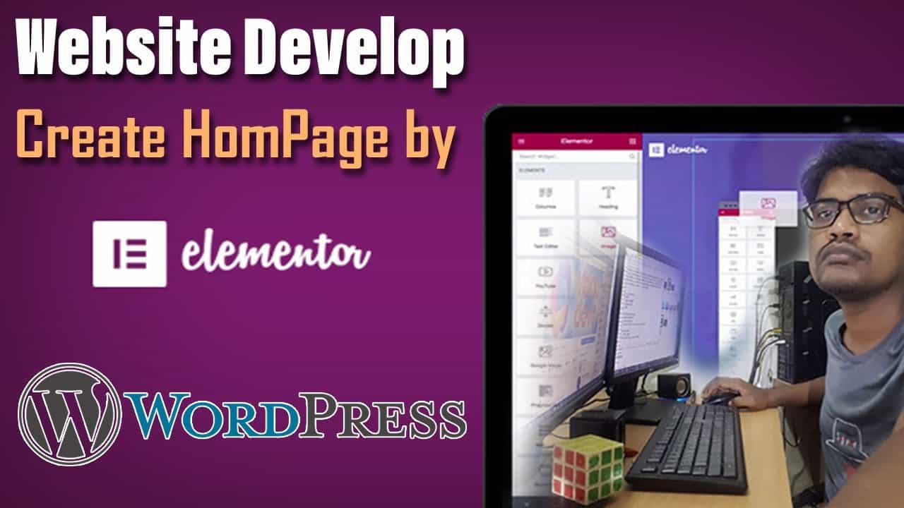 How to create Homepage of WordPress Website with Elementor Website Builder | Time laps | VisionDEVS