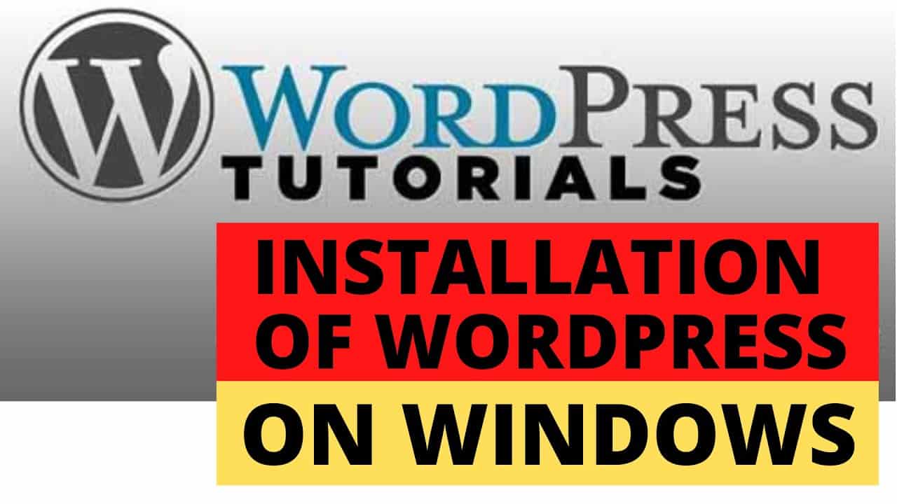 Installation of WordPress on Windows (Part 5)
