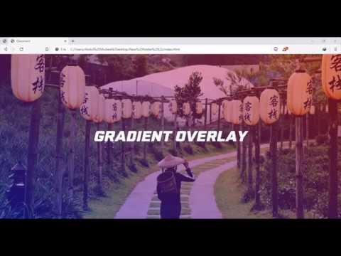 Image Gradient Overlay using HTML & CSS