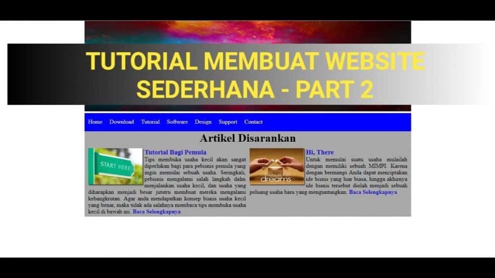 Membuat Website Sederhana Html