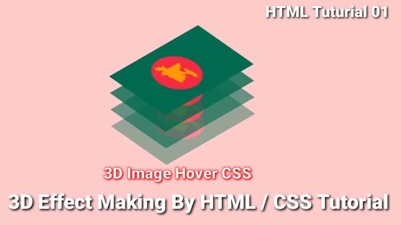 3D Image Hover html /Css Tutorial | 3D Image Making By html/ css 2021