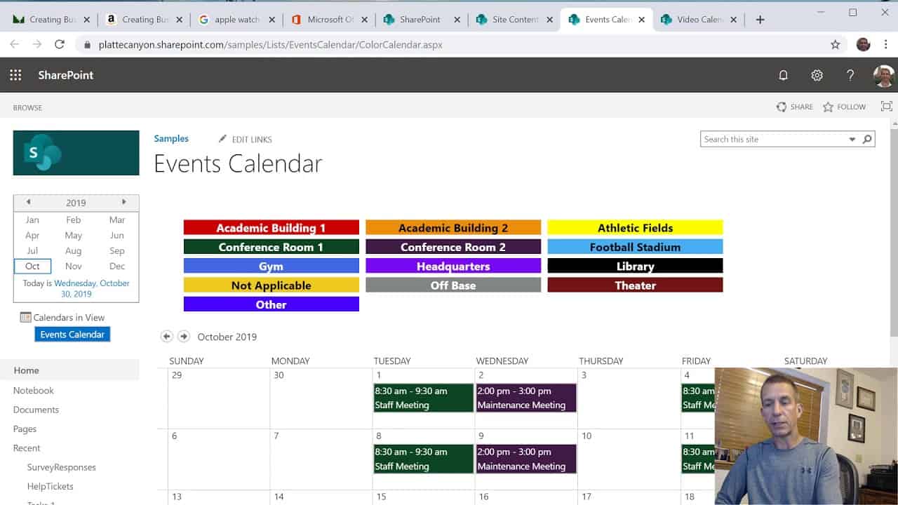Creating a Color SharePoint Calendar with JavaScript, jQuery, and CSS