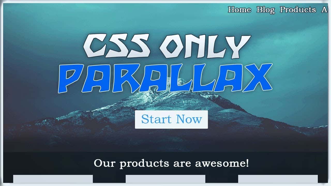 CSS only PARALLAX Effect | CSS Fixed Scroll effect NO JavaScript Tutorial