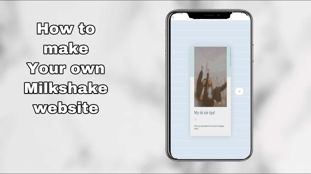 How to make your own milkshake website