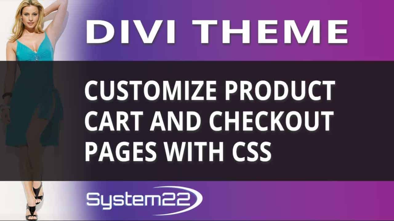 Divi Theme Customize Product Cart And Checkout Pages With CSS