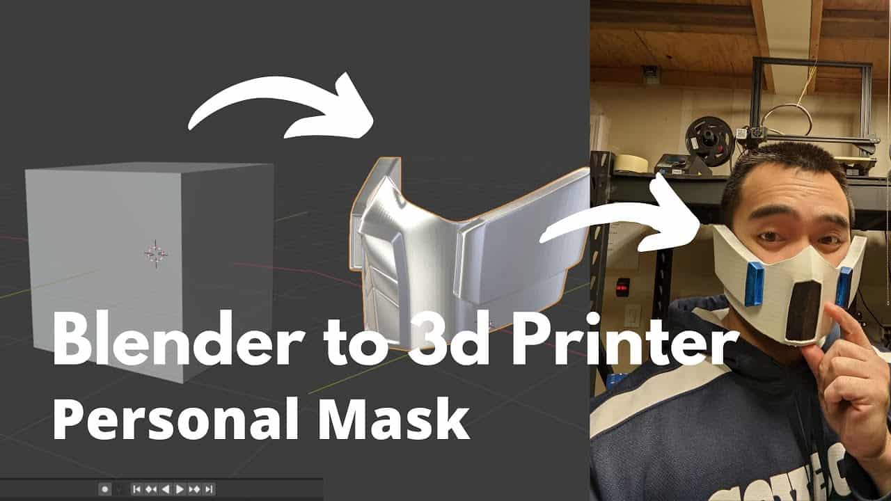 Blender Tutorial- How to Design and 3d Print Your Own Personal Mask