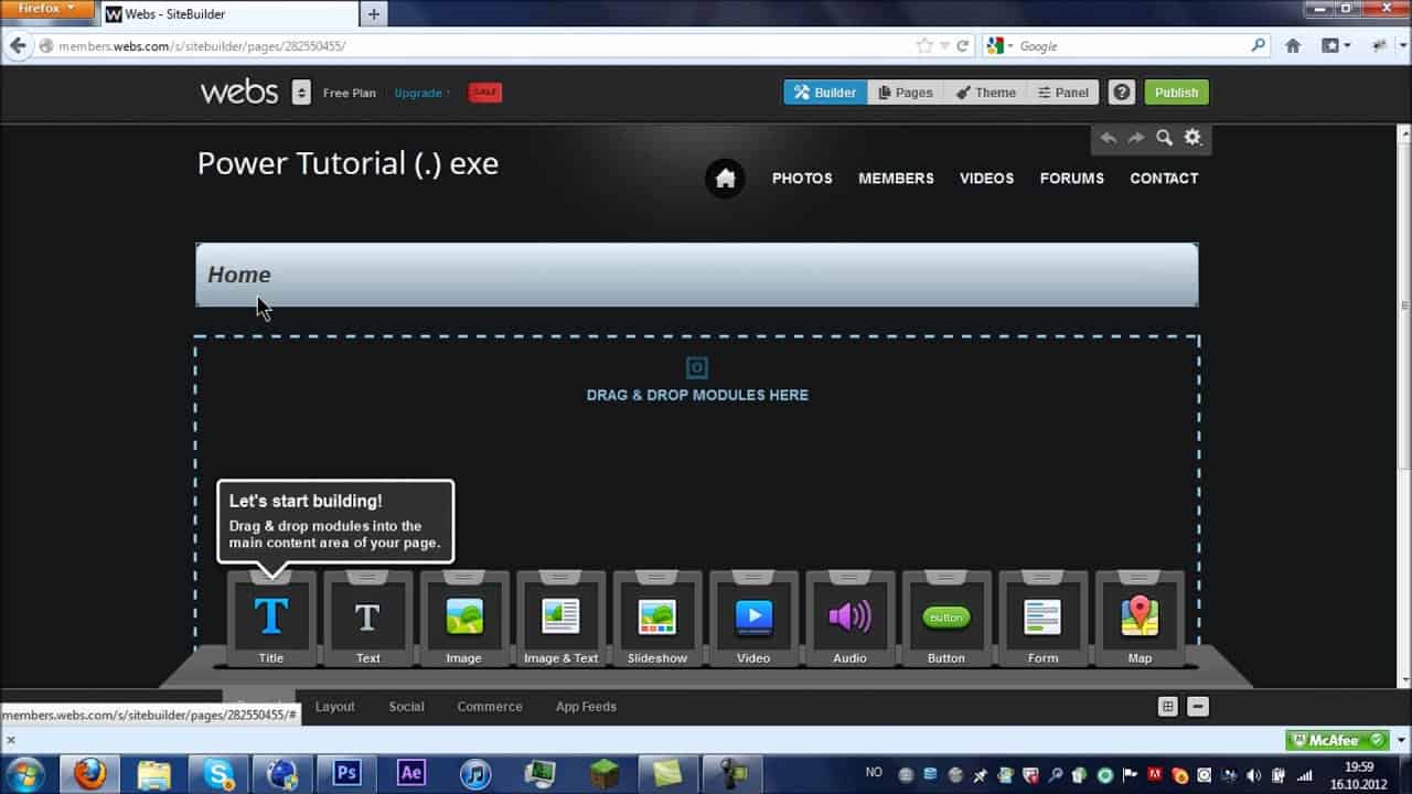 Tutorial: How to make your own website