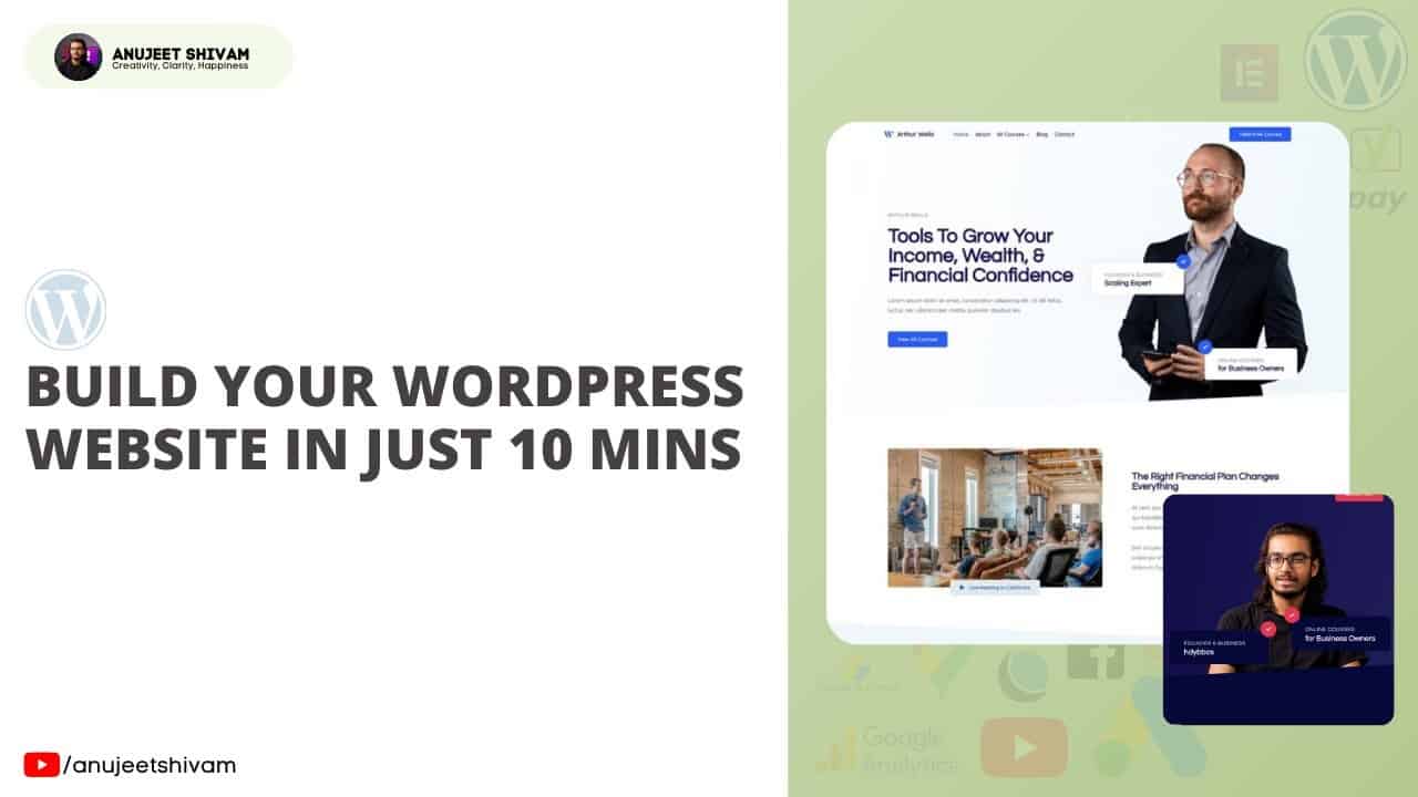 How to Create your WordPress Website in 10 Mins | WordPress Tutorial | Simple Website | Hindi