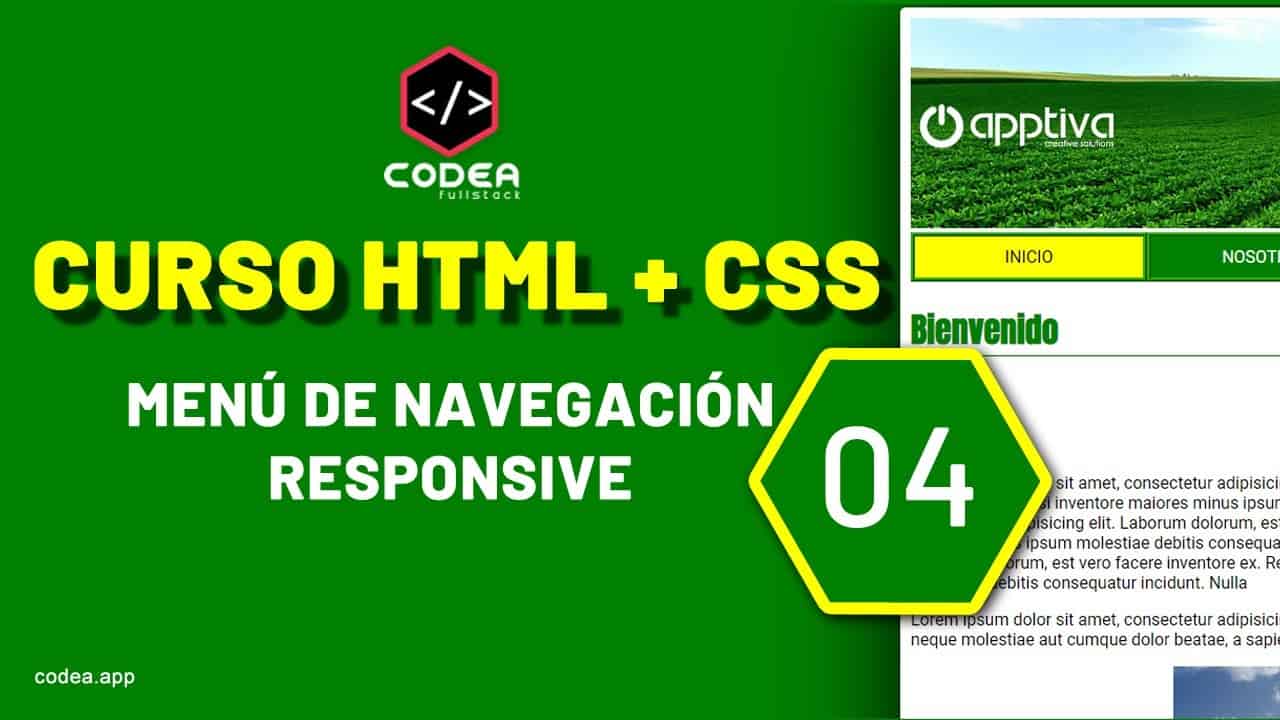 ¿Cómo hacer un menu responsive ? CURSO HTML+CSS  PÁGINA WEB BÁSICA parte 04