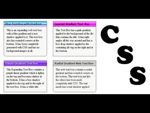CSS Text Boxes - 2 of 2