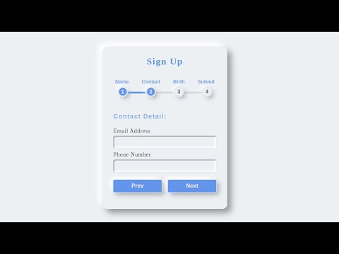 Animated Signup Form With HTML, CSS & JQUERY | Coding In Nepal