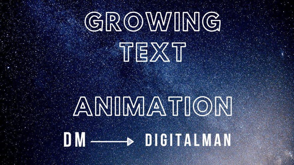 CSS Text Animation | Growing Text Animation | HTML and CSS | Dieno ...