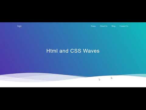 CSS Water Wave Background Animation Effects-source code