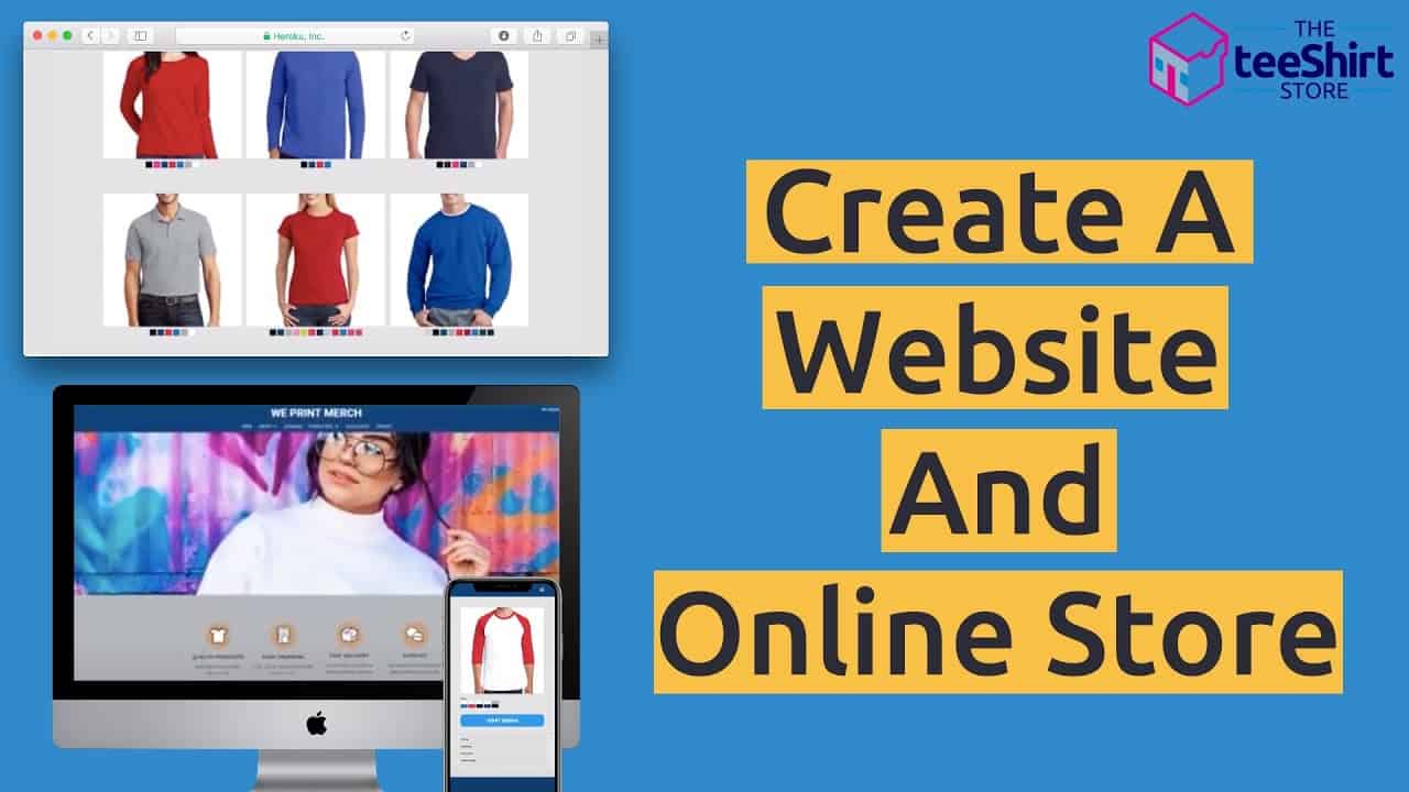 Create a website and online store