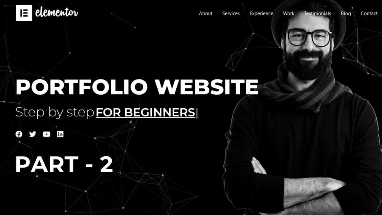 How to make portfolio website in wordpress with elementor (Part -2)