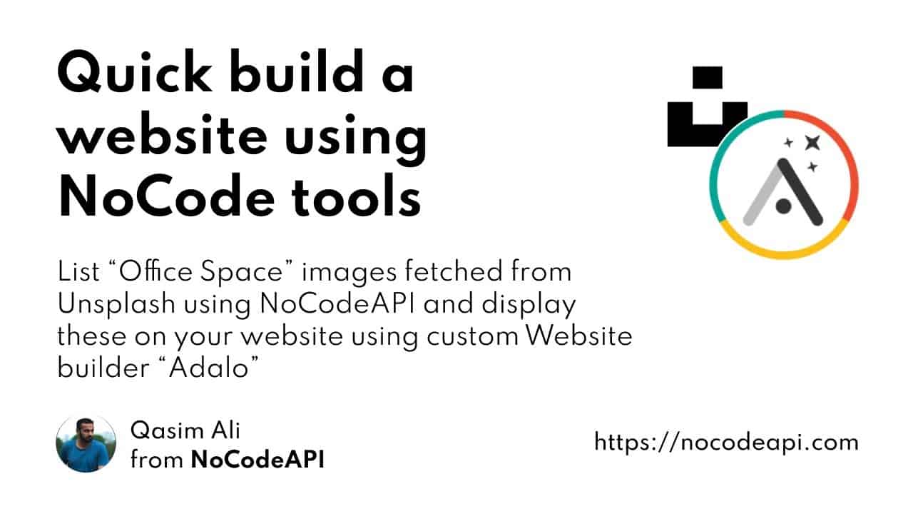 Quickly build a website using NoCode tools