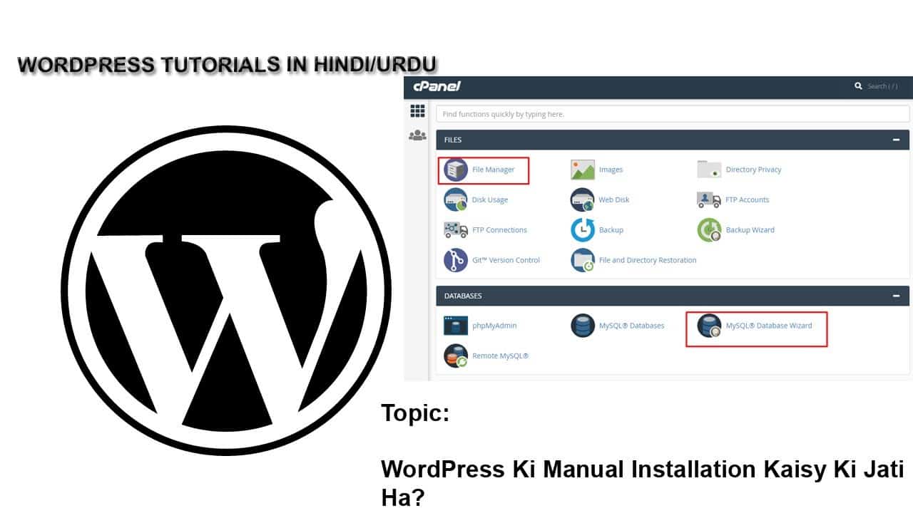 How to Install WordPress Manually Through Cpanel at Your Online Earning Blog or Online Earning Site?