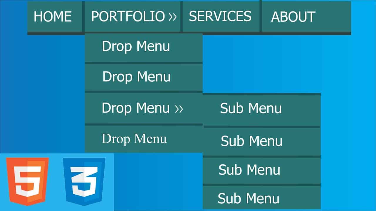 How to Make a Drop Down Menu Using HTML and CSS. Html Beginner Tutorials.