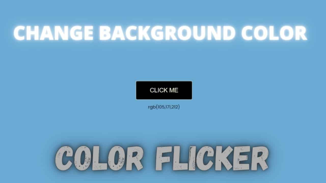 Color flipper javascript | HTML CSS JavaScript | For beginners
